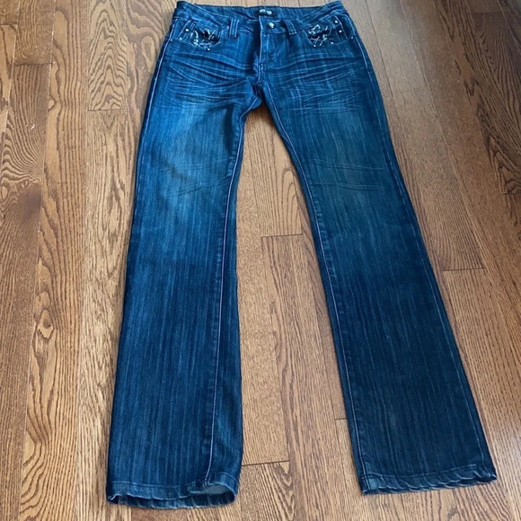 Luxury Fashion  rhinestone design flare jeans - Picture 7 of 9